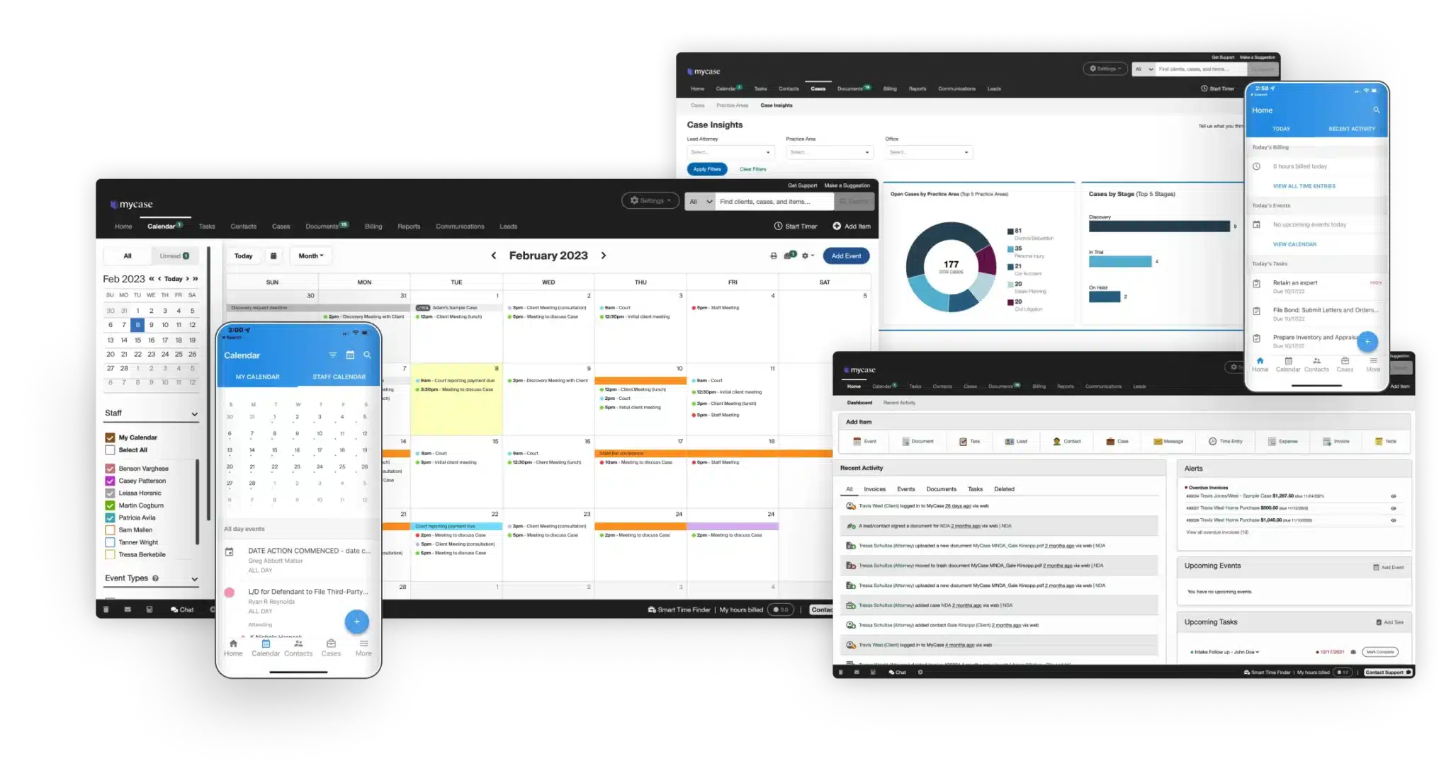 Mycase dashboard Detail